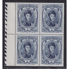 ARGENTINA 1965 GJ 1317 CUADRO DE ESTAMPILLAS NUEVAS MINT U$ 34